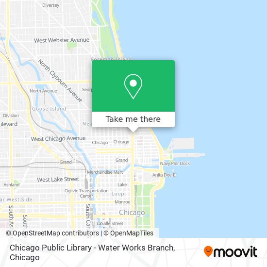 Chicago Public Library - Water Works Branch map