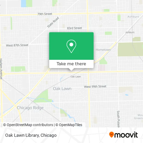 Oak Lawn Library map