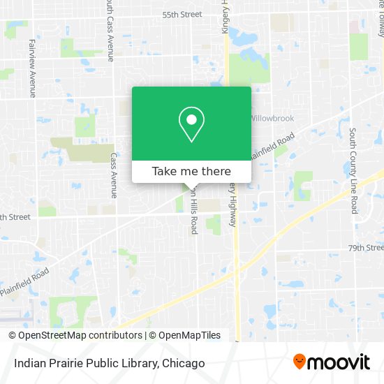 Indian Prairie Public Library map