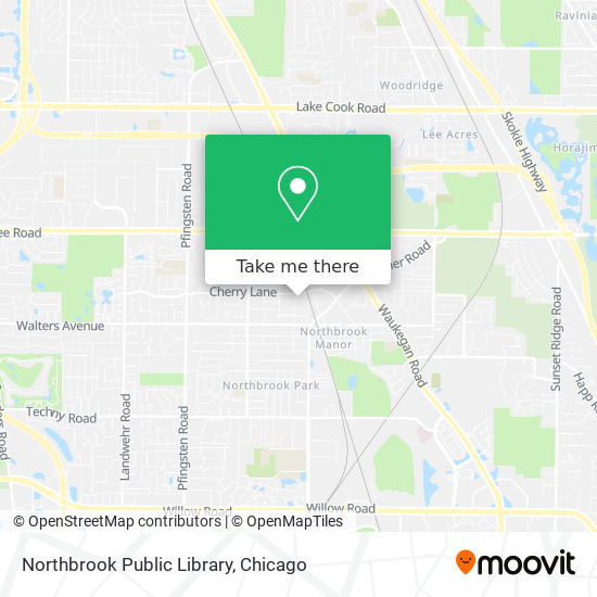 Northbrook Public Library map