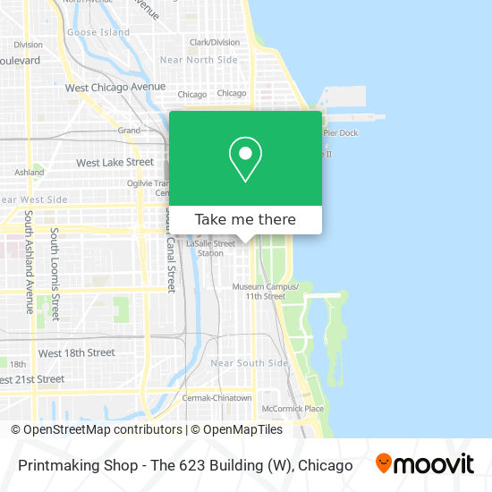 Mapa de Printmaking Shop - The 623 Building (W)