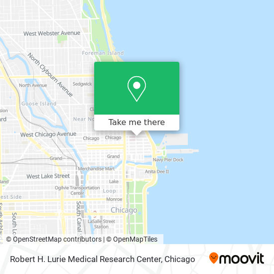Mapa de Robert H. Lurie Medical Research Center