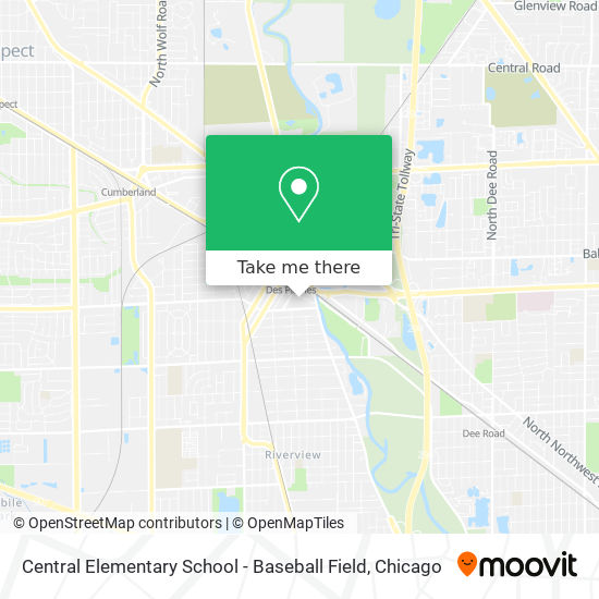 Central Elementary School - Baseball Field map