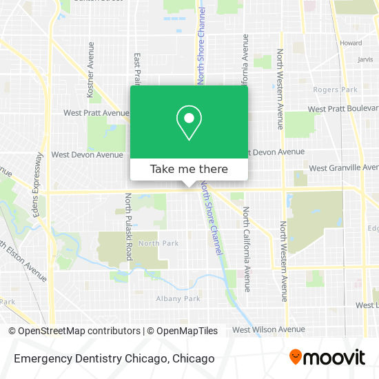 Emergency Dentistry Chicago map