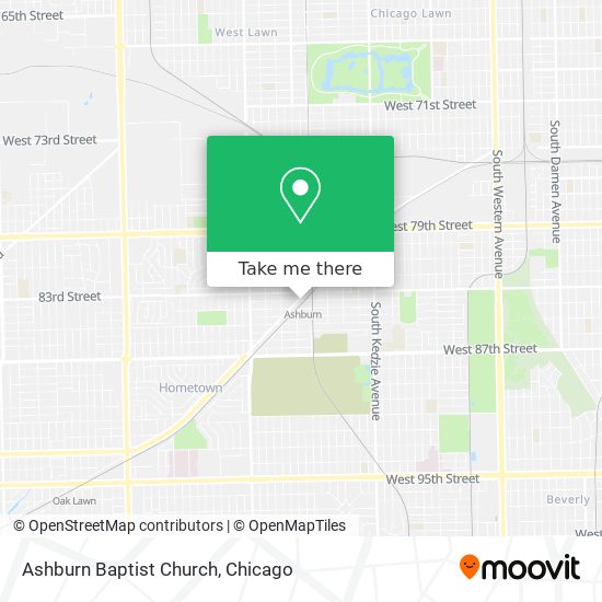 Ashburn Baptist Church map