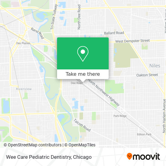 Mapa de Wee Care Pediatric Dentistry