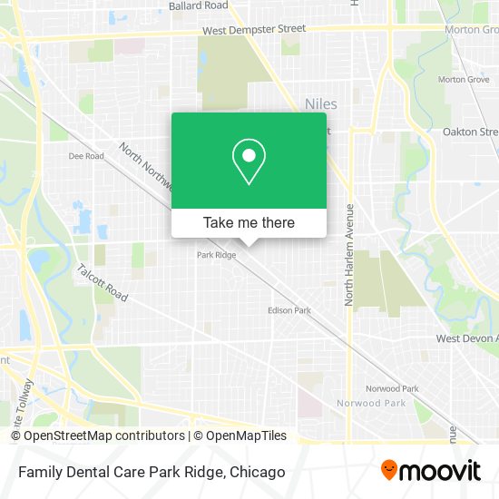 Mapa de Family Dental Care Park Ridge