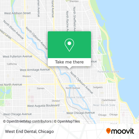 West End Dental map