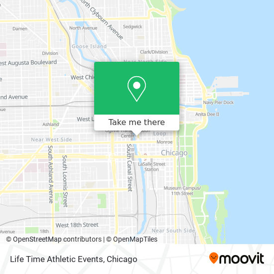 Life Time Athletic Events map