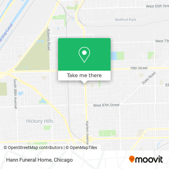 Hann Funeral Home map