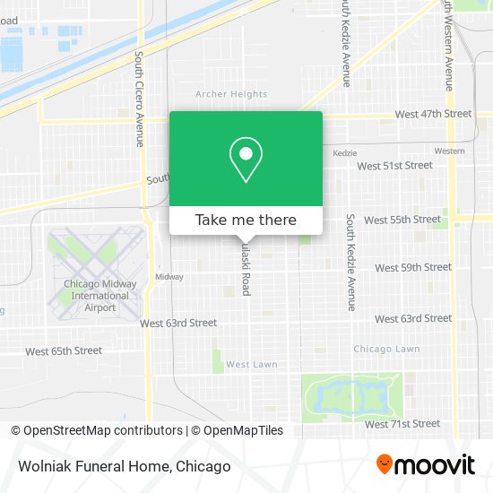 Wolniak Funeral Home map