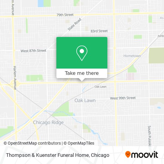 Mapa de Thompson & Kuenster Funeral Home