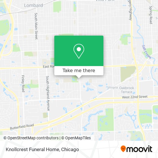 Knollcrest Funeral Home map