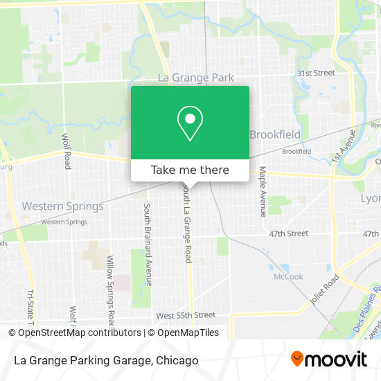 Mapa de La Grange Parking Garage