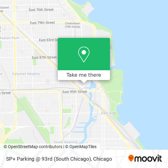 Mapa de SP+ Parking @ 93rd (South Chicago)