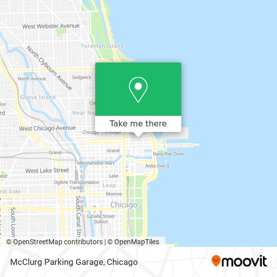 Mapa de McClurg Parking Garage