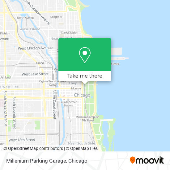Millenium Parking Garage map