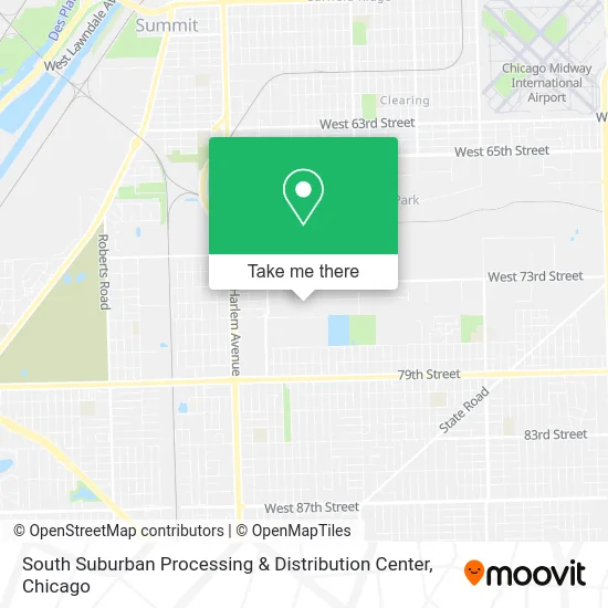 South Suburban Processing & Distribution Center map