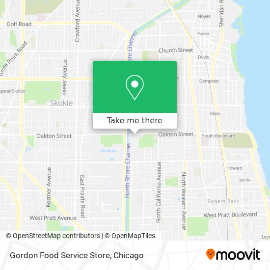 Gordon Food Service Store map