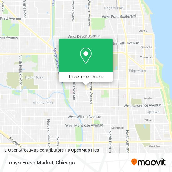 Mapa de Tony's Fresh Market