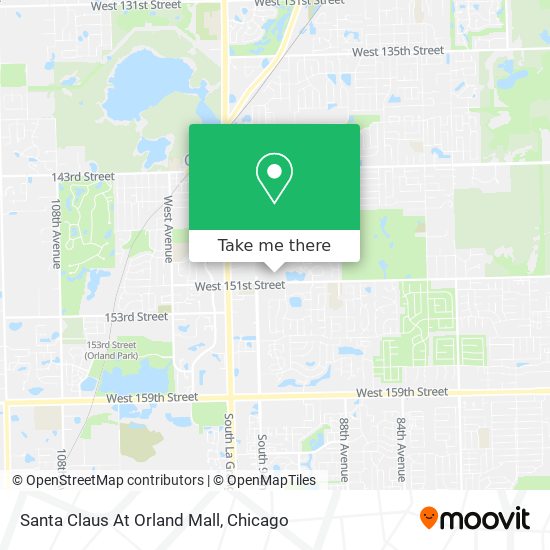 Santa Claus At Orland Mall map