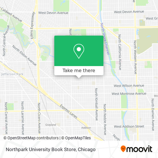 Mapa de Northpark University Book Store