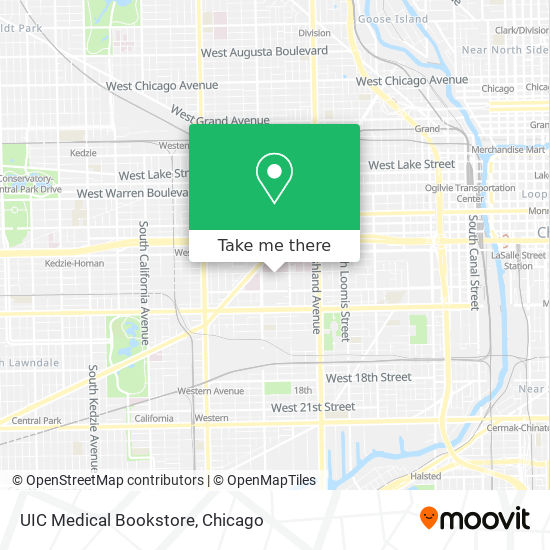 UIC Medical Bookstore map