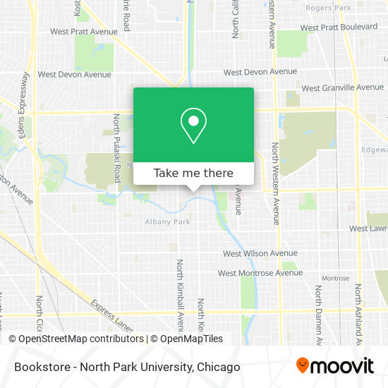 Bookstore - North Park University map