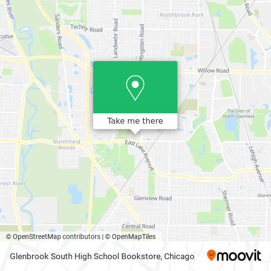 Glenbrook South High School Bookstore map