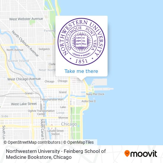 Northwestern University - Feinberg School of Medicine Bookstore map