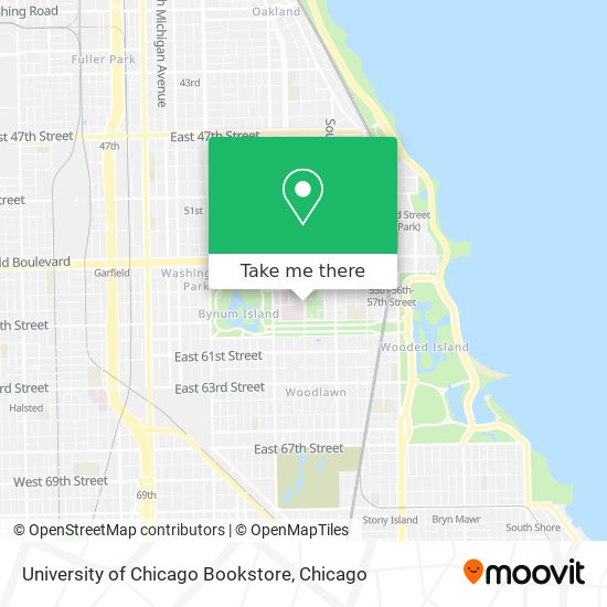 Mapa de University of Chicago Bookstore