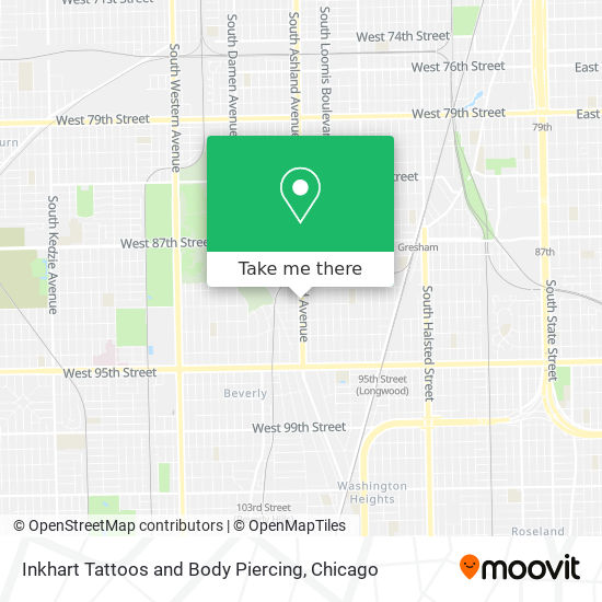 Mapa de Inkhart Tattoos and Body Piercing