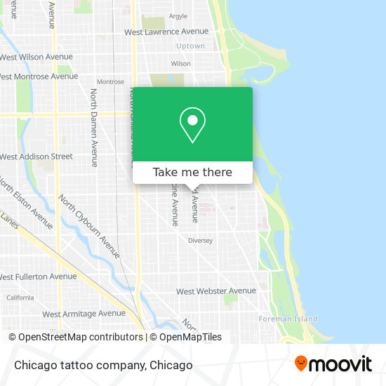 Chicago tattoo company map