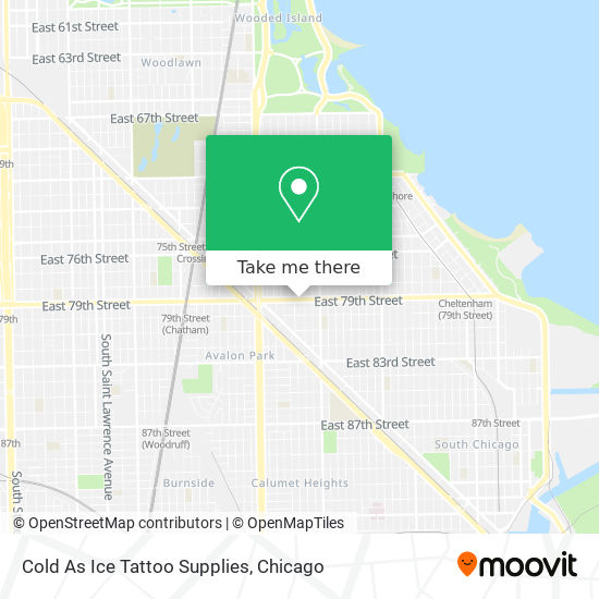 Cold As Ice Tattoo Supplies map