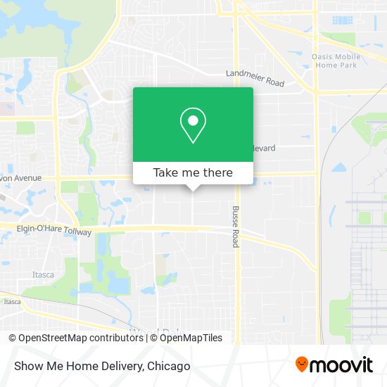 Show Me Home Delivery map