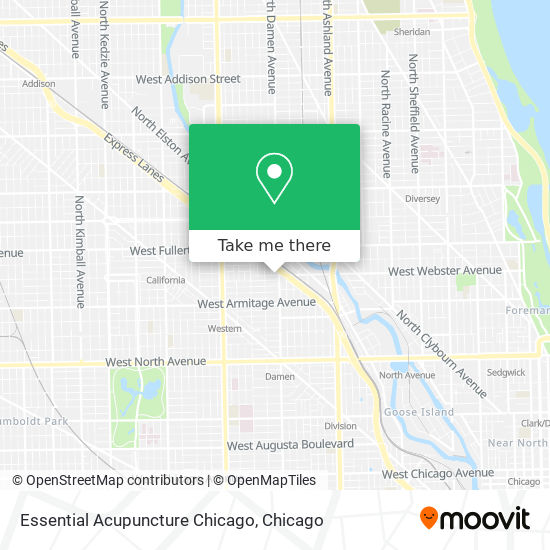 Essential Acupuncture Chicago map