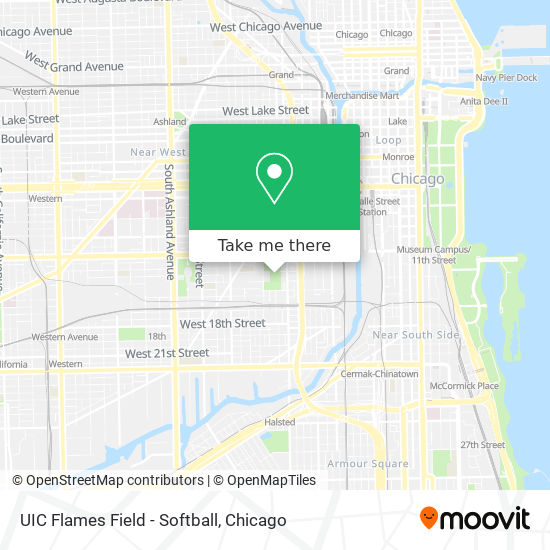 UIC Flames Field - Softball map