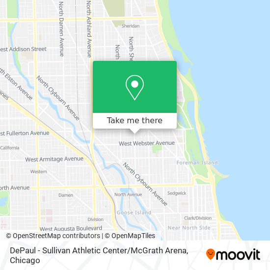 DePaul - Sullivan Athletic Center / McGrath Arena map