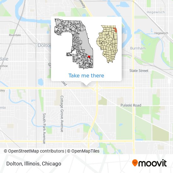 Dolton, Illinois map