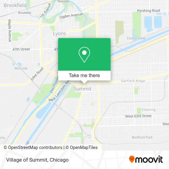 Village of Summit map