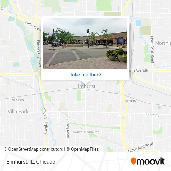 Elmhurst, IL map