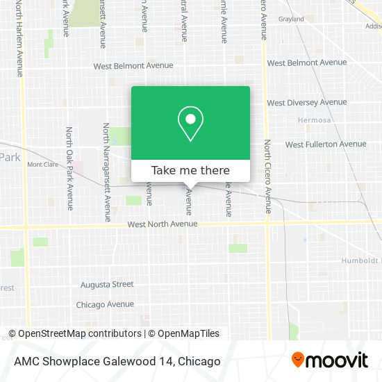 AMC Showplace Galewood 14 map