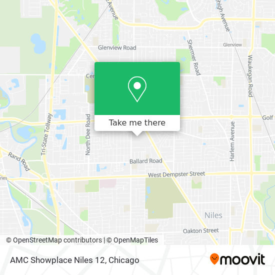 Mapa de AMC Showplace Niles 12