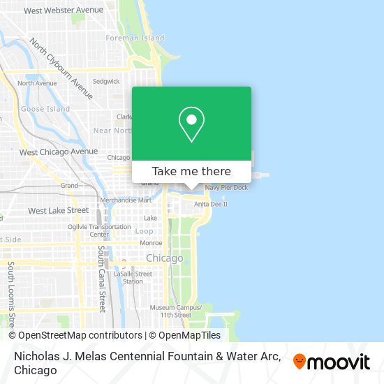 Mapa de Nicholas J. Melas Centennial Fountain & Water Arc