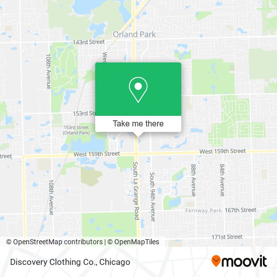 Discovery Clothing Co. map
