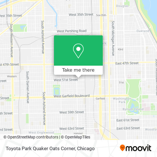 Mapa de Toyota Park Quaker Oats Corner