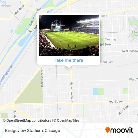 Mapa de Bridgeview Stadium