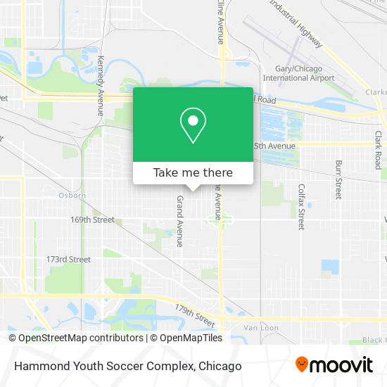 Hammond Youth Soccer Complex map