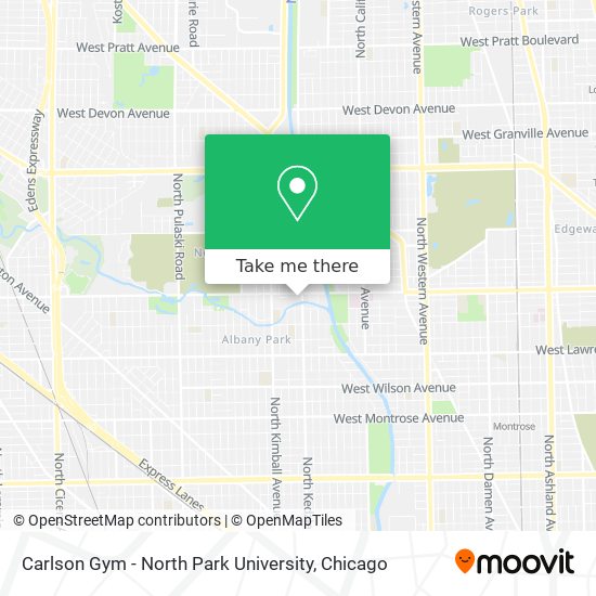 Mapa de Carlson Gym - North Park University