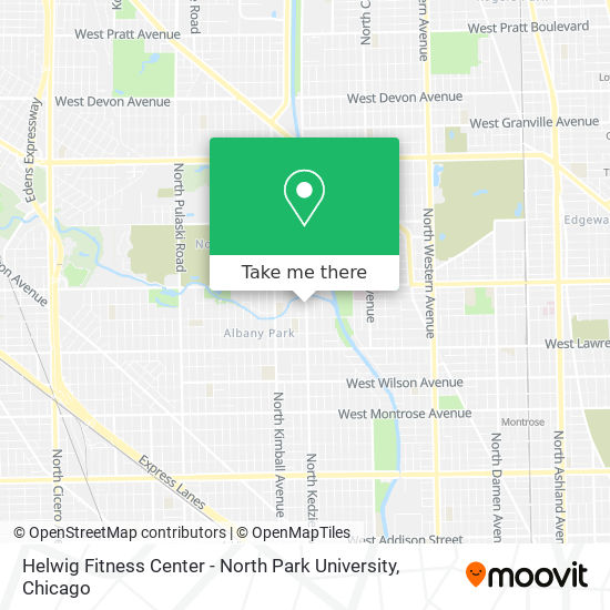 Mapa de Helwig Fitness Center - North Park University